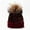 red1, variant on Baqcunre Beanies Hats Men, Women Outdoor Warm Knitted Hat Dyed Raccoon Sequined Hat Ear Hat In Winter, Beanie for Women, Baby Beanie