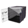 thumbnail image 3 of Tribal Dog Crate Cover, Folkloric Abstract Design of Traditional Colorful Zigzags Print, Easy to Use Pet Kennel Cover Small Dogs Puppies Kittens, 7 Sizes, Multicolor, by Ambesonne, 3 of 6