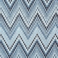 thumbnail image 3 of Woven Trends Geometric Chevron Light Filtering, Modern Living Room Half Rod Pocket with 100% Polyester, 3-Piece Window Kitchen Tier Pair Panels and Valance Set 58 x 36 Inches, Light Blue, 3 of 4