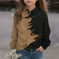thumbnail image 5 of jobturf Boys Button Down Shirt Spring Fashion Color&nbsp;Block Long Sleeve Tops Beach Vacation Graphic Tees Casual&nbsp;Loose Blouses Size 3-14 Years, 5 of 8