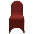 thumbnail image 3 of YCC Linens - 6 Pack Stretch Spandex Banquet Chair Covers - Burgundy, 3 of 5