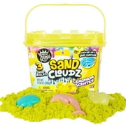 COMPOUND KINGS - Sand Cloudz 3.5in Bucket - Yellow Lemonade Scented Sensory Play Sand Edit Actions