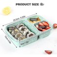thumbnail image 4 of 4 Pack Bento Lunch Box,3-compartment Meal Prep Containers,lunch Box For Kids,reusable Food Storage, 4 of 4