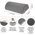 thumbnail image 4 of Ergonomic Foot Rest Footrest Cushion Under Desk with High Rebound Ergonomic Foam Non-Slip Half-Cylinder Footstool Footrest Ottoman for Home Office Desk Airplane Travel (Grey), 4 of 8