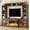 Gray, variant on Easoger 98" Large Entertainment Center Wall Unit – 3-Sided Electric Fireplace TV Stand for 70" TV, Farmhouse Storage Cabinet with Glass Doors & Adjustable Shelves, Black