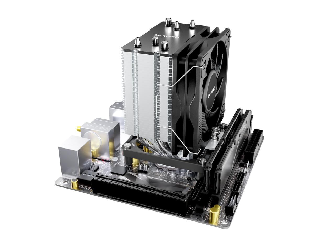 be quiet! Pure Rock Slim 3, CPU Cooler, 130 W TDP, 100 mm PWM be quiet! Fan, 3 Heatpipes, Asymmetric Design, Slim Tower