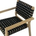 thumbnail image 6 of Maude Classic Outdoor Patio Club Chairs with Rope Weaving, Armchairs with Solid Wood Frame, Black, Set of 2, 6 of 13