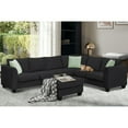 thumbnail image 6 of Modular Sectional Sofa Couch, Living Room Sofa Couch for Department, Black, 6 of 11