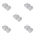 thumbnail image 3 of Jumpingount Pendientes en forma de corazón con purpurina, joyería exagerada, pendiente colgante para mujer, fiesta, boda, banquete, decoración Type2 NO2, 3 of 6