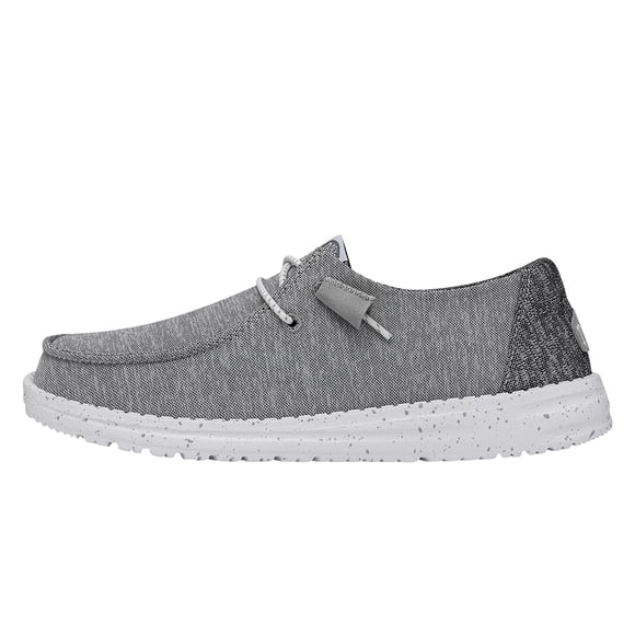 HEYDUDE Wendy Sport Knit Gris Mocasines Slip-On para Mujer Talla 6