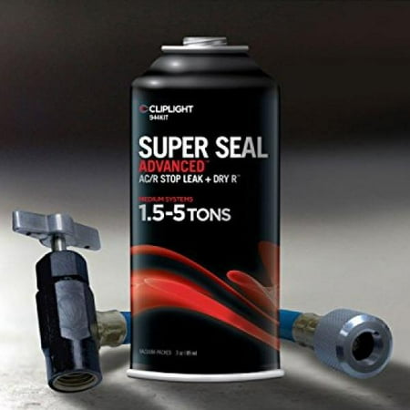 Seal System (Cliplight Super Seal Advanced 944KIT - Permanently Seals & Prevents Leaks in A/C & Refrigeration Systems - 1.5-5)