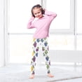 thumbnail image 5 of joogoo Girls' Leggings Grapes Pattern Yoga Pants 5T, 5 of 8