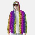 thumbnail image 2 of Kdxio Animal Paw Rainbow Print Women Men Sun Protection UPF 50+ Jackets Zip Up Long Sleeve Hoodie Hiking Lightweight with Pockets, 2 of 7