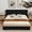 Black, variant on Queen Size Bed Frame with Lift Up Storage, Velvet-Look Upholstered Wingback Platform Bed with Vertical Channel Headboard, No Box Spring Needed, Hydraulic Storage, Terracotta Red