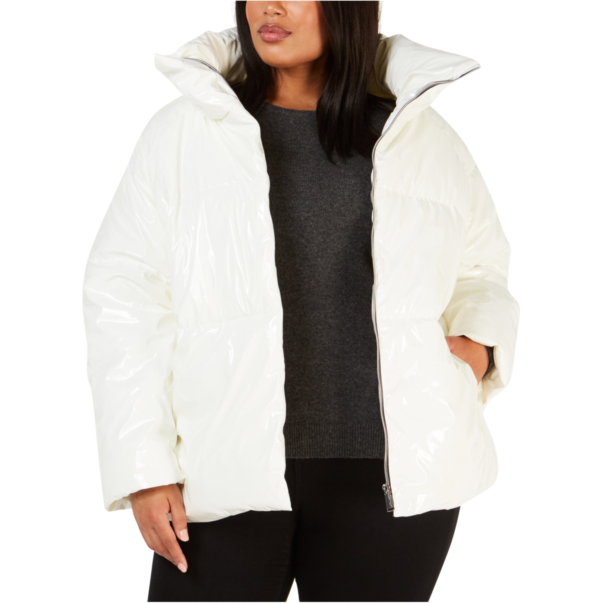calvin klein grey jacket womens