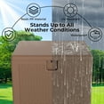 thumbnail image 5 of 80 Gallon Outdoor Storage Box Waterproof, Lockable Resin Deck Box, Patio Deck Storage Box For Package Delivery, Square Deck Box Container for Furniture Cushions, Garden Tools, Pool Accessories, 5 of 8