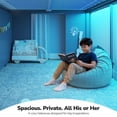 thumbnail image 5 of Low Loft Bed Twin Size with LED Lights and Montessori Storage Bookshelf, Twin Loft Bed Frame with Secret Play Space, Toy Box, Safety Guardrails and Stairs, Wood Twin Beds for Boys/Girls,Grey, 5 of 9