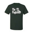 thumbnail image 2 of Wild Bobby,The Pugfather Funny Godfather Movie Logo Pug Parody, Father's Day, Men Graphic Tees, Forest Green, Large, 2 of 3
