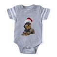 thumbnail image 1 of CafePress - FIN Wirehaired Dachshund Santa CROP Baby Football - Cute Infant Baby Football Bodysuit, 1 of 1