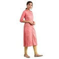 thumbnail image 4 of Band Collar Printed Kurta - Onion-Small, 4 of 6