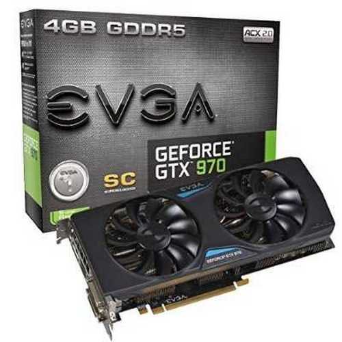 Refurbished Evga Geforce Gtx 970 4gb Sc Gaming Acx 2 0 26 Cooler And 36 Quieter Cooling Graphics Card 04g P4 2977 Kr Walmart Com Walmart Com