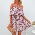 thumbnail image 1 of Vestido corto estampado floral para mujer NikouMX S M L XL, 1 of 6