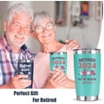 thumbnail image 4 of Retirement Gifts for Women 2024 - Funny Tumbler for Retired Coworker Boss Lady Colleague Work Bestie, Happy Retirement Not My Problem Anymore, 20 Oz Vacuum Insulated Tumbler Cup, 4 of 5