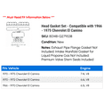 thumbnail image 2 of Head Gasket Set - Compatible with 1966 - 1975 Chevy El Camino 1967 1968 1969 1970 1971 1972 1973 1974, 2 of 2