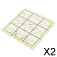 thumbnail image 1 of Plantilla de Acolchado de plástico de 2x1 pieza Regla de Costura a Medida de retales Cuadrada 2 piezas perfecl, 1 of 8