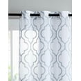 thumbnail image 3 of VCNY Home Charlotte Embroidered 2-Pack Grommet Top Sheer Window Curtain Panels - Assorted Colors & Sizes, 3 of 3