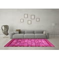 thumbnail image 3 of Ahgly Company Indoor Square Abstract Pink Modern Area Rugs, 8' Square, 3 of 4