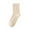 Beige, variant on Womens Multi Color Plush Lined Socks Thick Insulation for Warmth and Comfort