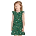 thumbnail image 1 of Balery Cartoon Air Transportation Camisón de princesa para niñas, pijama de algodón con mangas abullonadas, suave y bonito.-Small, 1 of 6