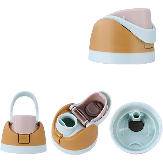 Tapa de Reemplazo para Botellas Owala FreeSip - Plástico Duradero Libre de A, Botón de Un Toque, Diseño a Prueba de Fugas para Vasos de 16oz, 24oz, 32oz y 40oz (Beige)