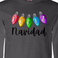 thumbnail image 3 of Inktastic Feliz Navidad Rainbow Holiday Lights Long Sleeve T-Shirt, 3 of 4