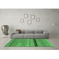 thumbnail image 3 of Ahgly Company Indoor Round Solid Emerald Green Modern Area Rugs, 4' Round, 3 of 4