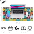 thumbnail image 5 of Long Mouse Pads for Desk,Boston Terrier Desk Mats on Top Of Desks, Desk Mouse Pad Extra Large with 3mm Non-Slip Base and Stitched Edge for Gaming,Office,Work,Home 35.4"x15.7", 5 of 6