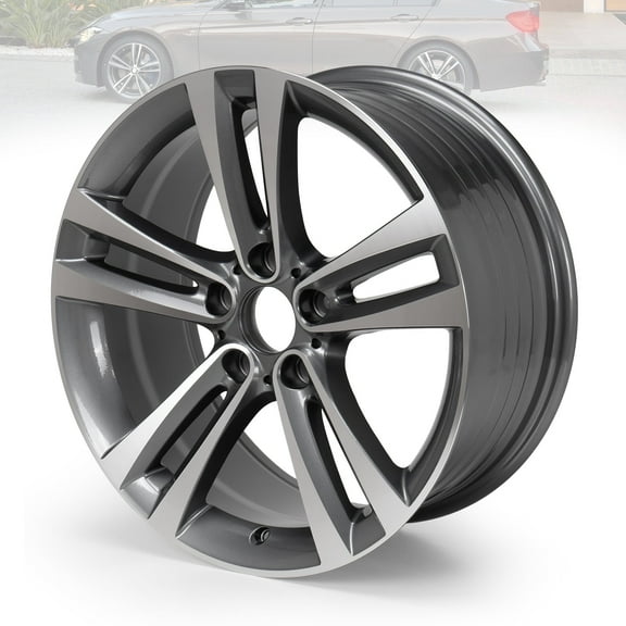 18" Replacement Rim for BMW 2012-2020 330i 428i 430i 435i 440i Wheel, 18x8 inch Grey Wheel Rim 5x120 ET34 72.6
