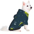 thumbnail image 2 of Fotbe Avocado in Space Sudadera con Estampado para Perros Pequeños – Suéter con Capucha para Mascotas, Tela Suave de Forro Polar con Bolsillo-X-Small, 2 of 7
