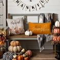thumbnail image 4 of Xingjin Pumpkin Pillow Cover, Fall Decor Throw Pillow Cover with Hello Pumpkin Design, Seasonal Thanksgiving Cushion for Sofa, 4 of 5
