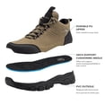 thumbnail image 3 of Fittington Men's Walking Hiking Shoes Outdoor Trekking Athletic shoes Arch Support | Reflective Safety Feature | Dark Brown/Black, 3 of 10