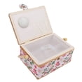 thumbnail image 4 of ANGGREK Sewing Basket,Sewing Basket Double Layer Design Large Capacity Comfortable Handle Sundries Storage Box For Home Office Travelling, 4 of 8