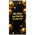 thumbnail image 2 of Black Background Banner with Golden Balloons Stars and Ribbons We Just Starting to Like You Party Decorations Backdrop for Celebrations Events Gatherings Parties, 2 of 4