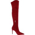 thumbnail image 3 of Guess Womens Bonis2 Faux-Suede Stiletto Over-The-Knee Boots Red 5.5 Medium (B,M), 3 of 4
