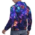 thumbnail image 6 of Wukai Magic Colorful Forest Leaves Print Men Hoodies Fleece Sweatshirts Long Sleeve Sweaters Pullover Fall Outfits Winter Clothes-4X-Large, 6 of 7