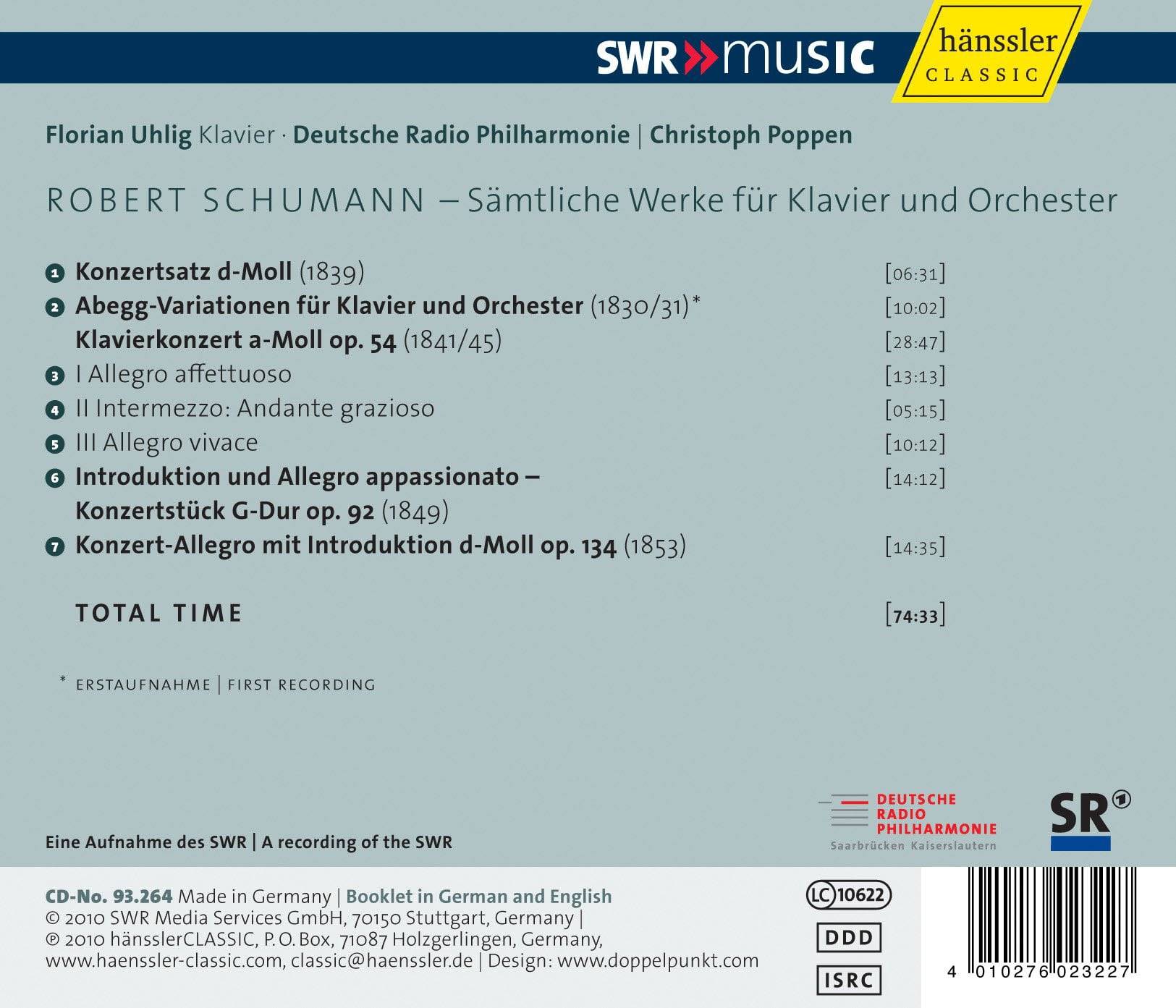 Florian Uhlig - Complete Works for Piano & Orchestra - Music & Performance - CD