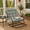 Light Green, variant on YIORTWO Outdoor Rocking Chair with Integrated Footrest, Modern Patio Rocker with Extra Thick Navy Cushion, Rust-Resistant Steel Frame for Porch & Garden, 300lbs Capacity