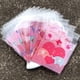 thumbnail image 5 of 100 bolsas de regalo autoadhesivas OPP rosadas en forma de corazón románticas for bodas, fiestas y días festivos, 5 of 5