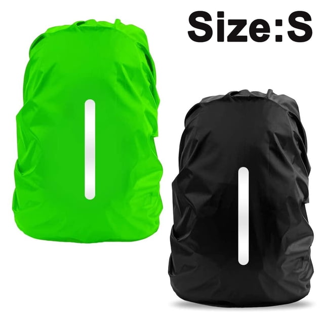 2 Pack Waterproof Rain Cover for Backpack, Reflective Backpack Rain Cover for Anti-dust/Anti-Theft/Cycling/Hiking/Camping/Traveling/Outdoor Activities