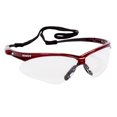 thumbnail image 2 of KleenGuard V30 Nemesis Safety Glasses (47378), Clear Anti-Fog Lens with Red / Inferno Frame, 12 Pairs / Case, 2 of 4